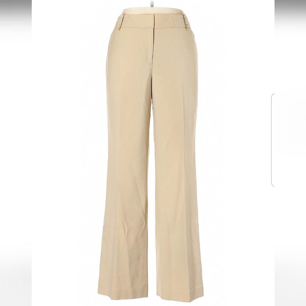 Ann Taylor Signature Fit Pants Tan, Size 12